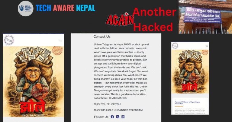 Nepal Valuers Association Website Hacked | Cyber Attack News Nepal