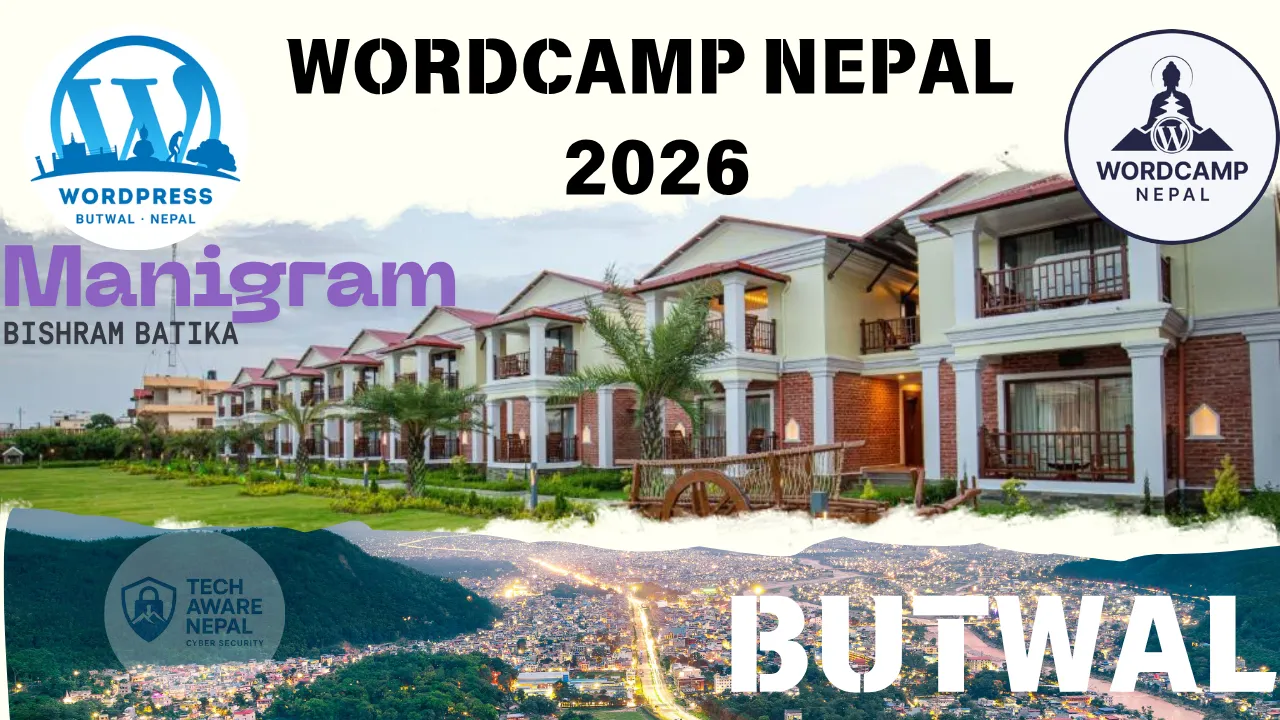 Attendees gathered at WordCamp Nepal 2026 in Manigram Bishram Batika during a WordPress workshop